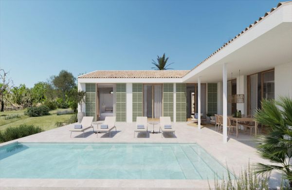 Proyecto Casa de Campo Nueva Santa Margalida Mallorca con Piscina y Vistas