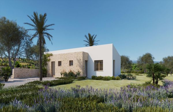 Grundstück mit Baugenehmigung für Haus und Pool in Santa Margalida Mallorca