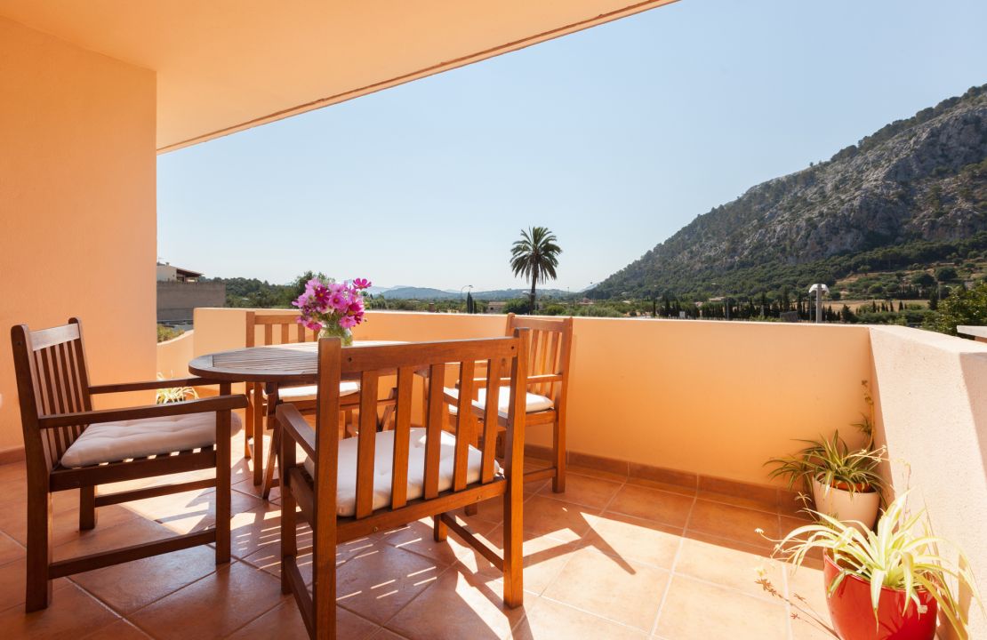 apartamento en Pollensa Mallorca de dos dormitorios en alquiler