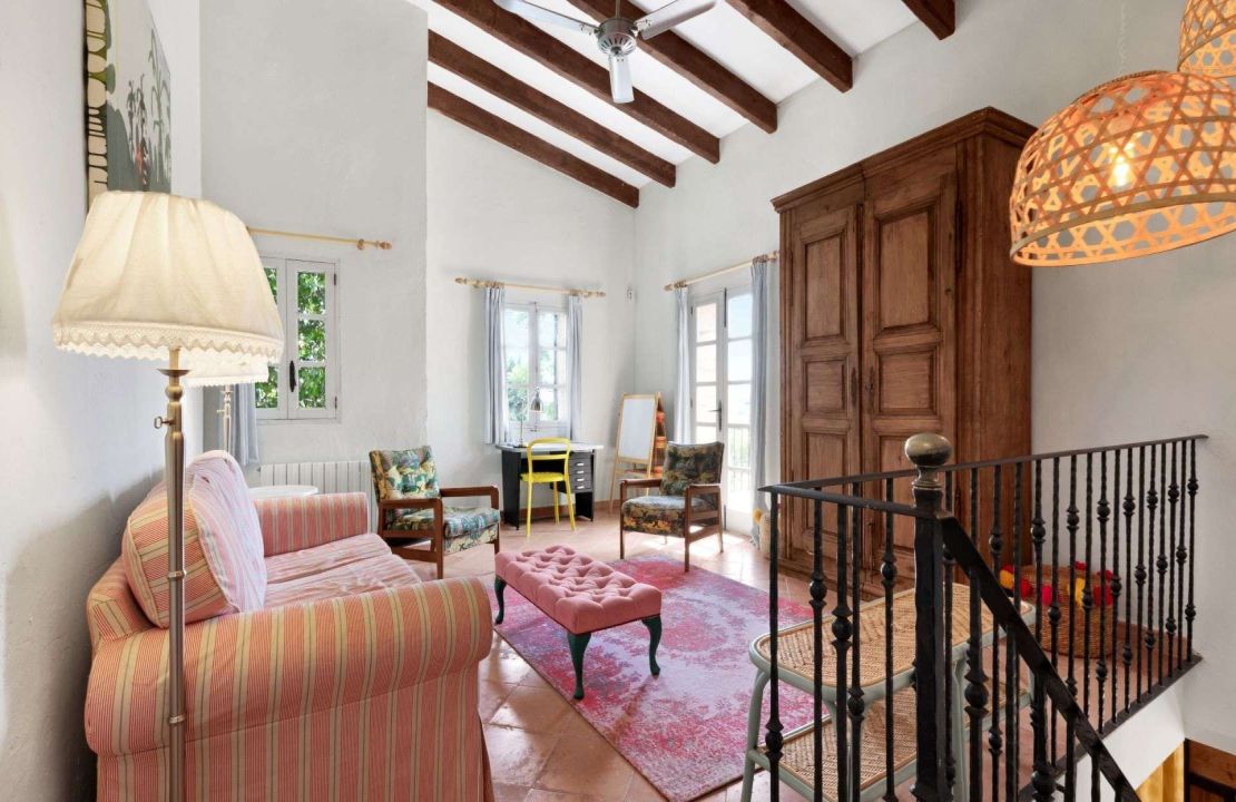 Traditional-style finca home with guest cottage and pool for sale