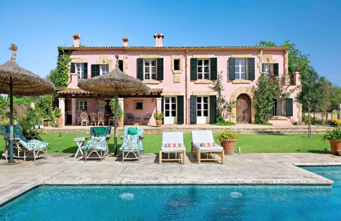 Traditional-style finca home with guest cottage and pool for sale
