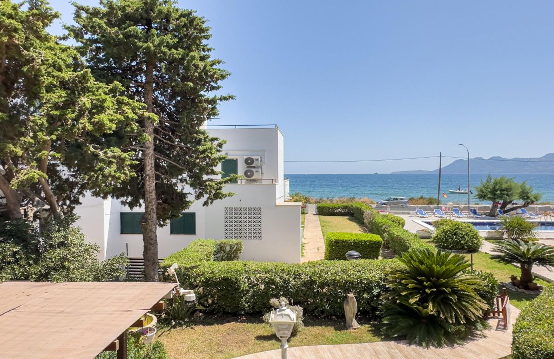 Wohnung zur Miete in llenaire Port Pollensa mit Pool Garage und Abstellraum