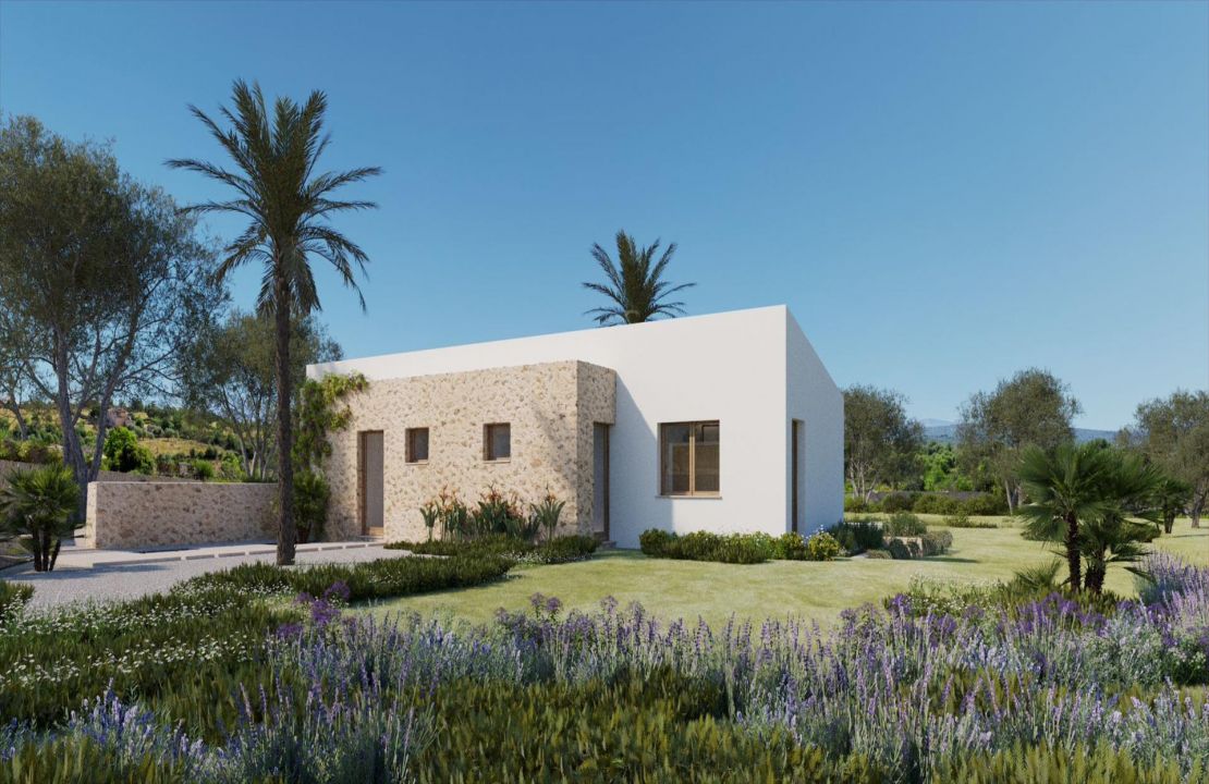 Terreno con Proyecto y Permiso de Casa de Campo en Santa Margalida, con Piscina y Vistas Increíbles