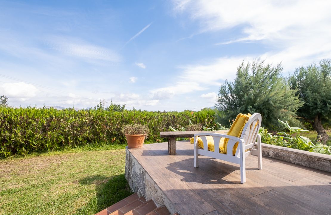 Landleben pur - Finca mit traumhafter Aussicht zwischen Alcudia und Pollensa mit Meerblick und Pool