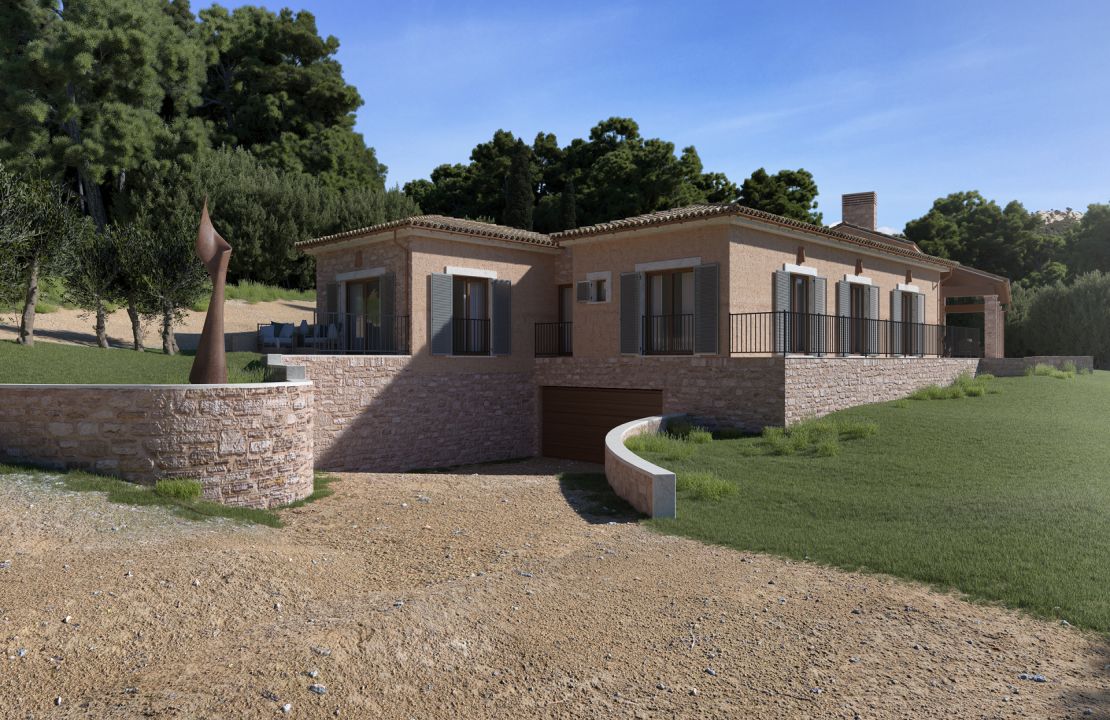 Finally license has been granted to build a spectacular house for sale in Puerto Alcudia