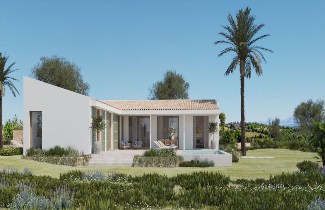 New Country Home Project Santa Margalida Mallorca with Pool and Views