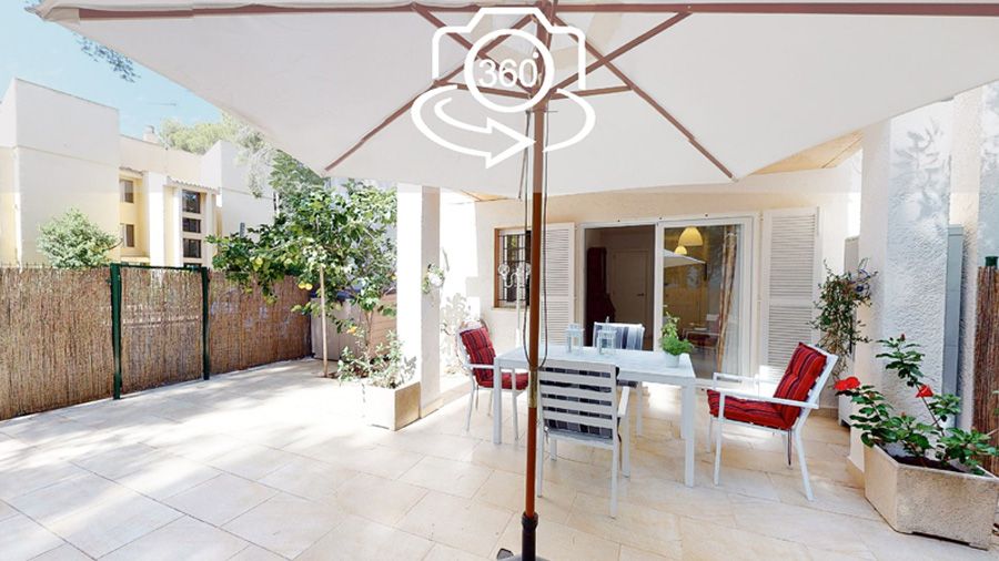 Virtual tour Mallorca Puerto Pollensa of a stunning 1 bedroom ground floor