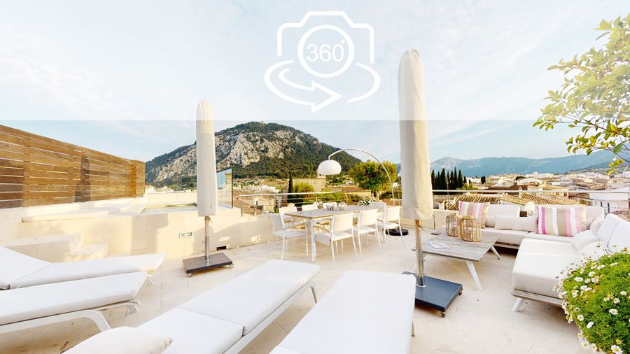 Virtual tour of stunning 4 bedroom town house in Mallorca Pollensa
